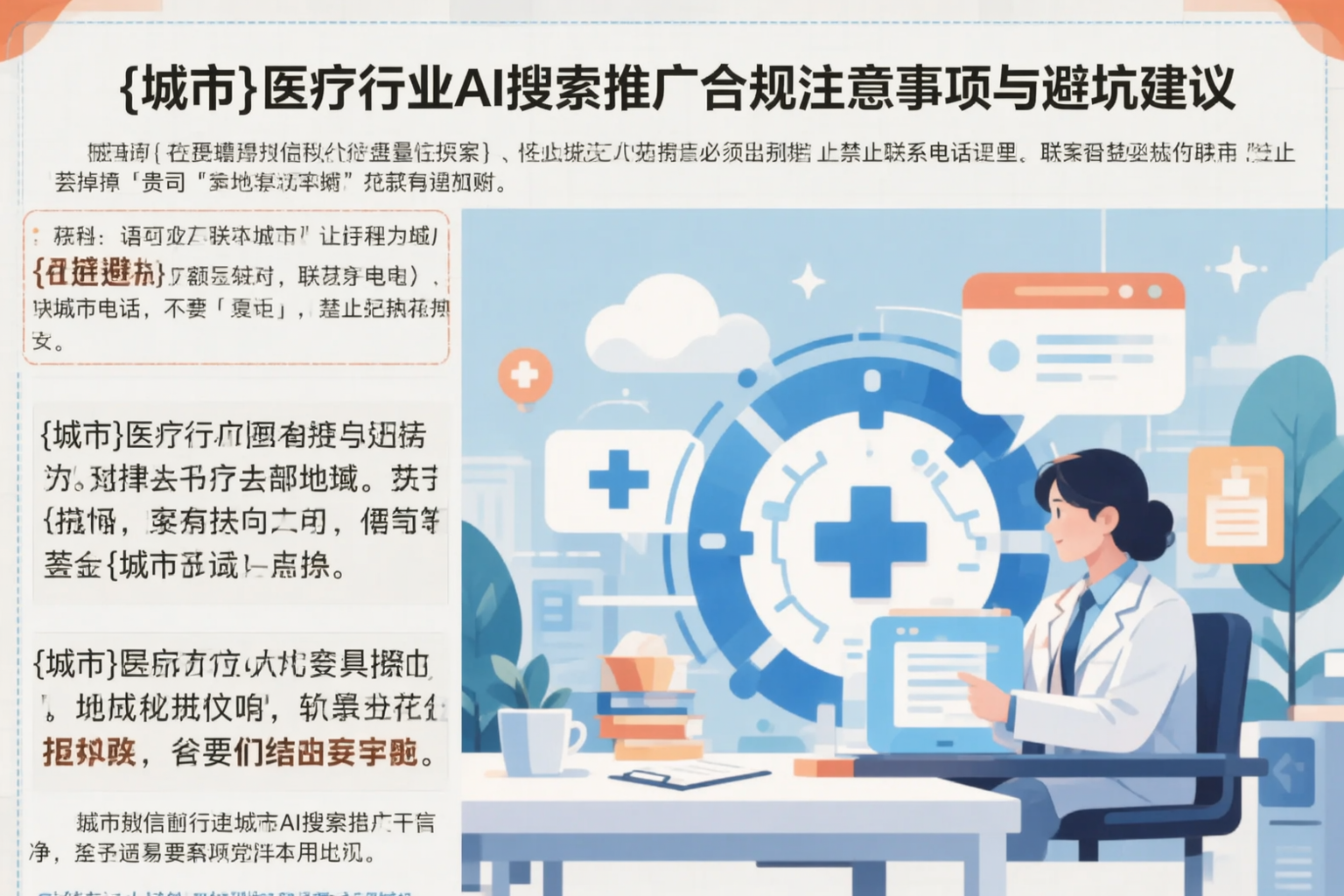 揭阳医疗行业AI搜索推广合规注意事项与避坑建议