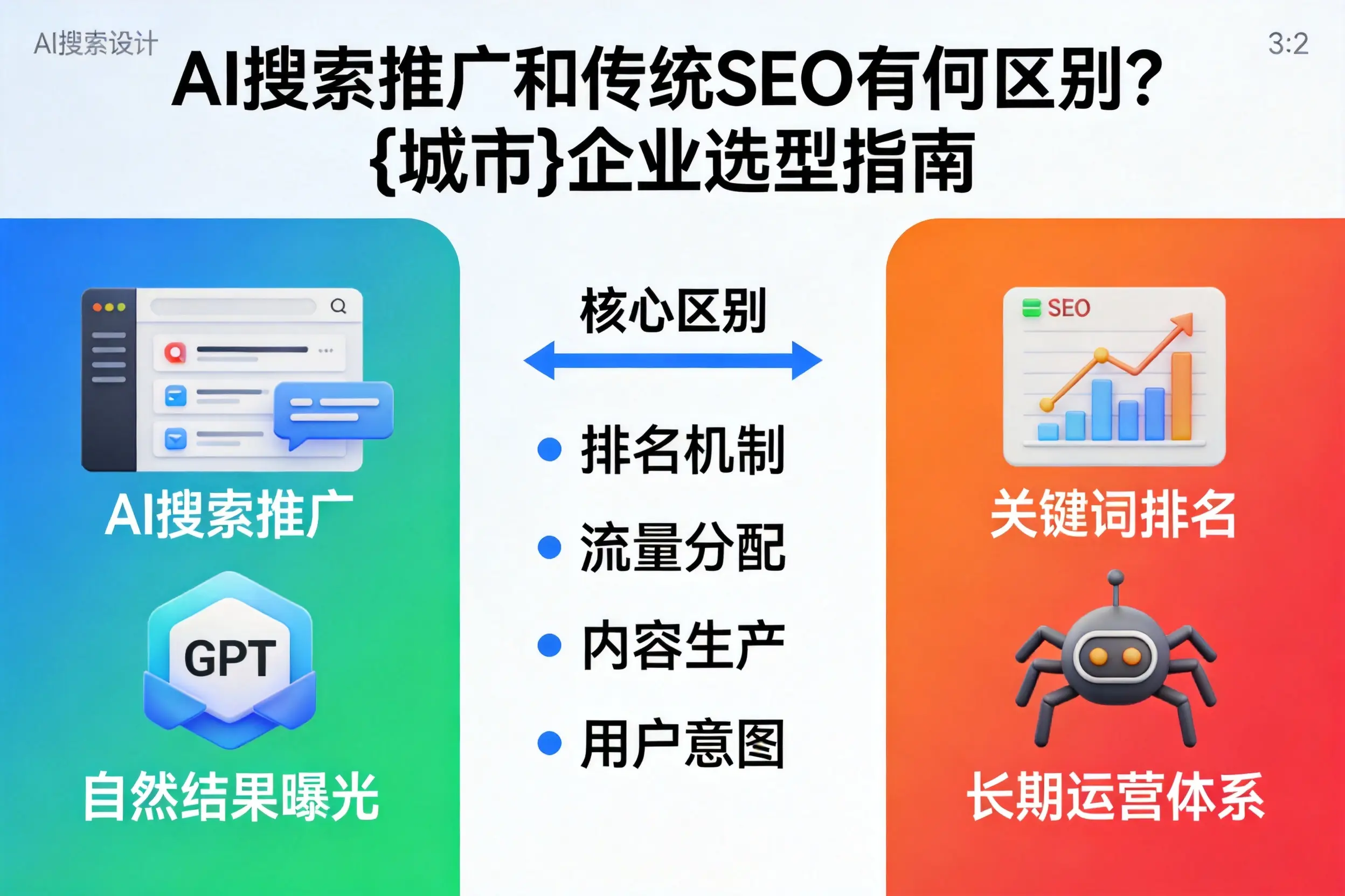 AI搜索推广和传统SEO有何区别？揭阳企业选型指南