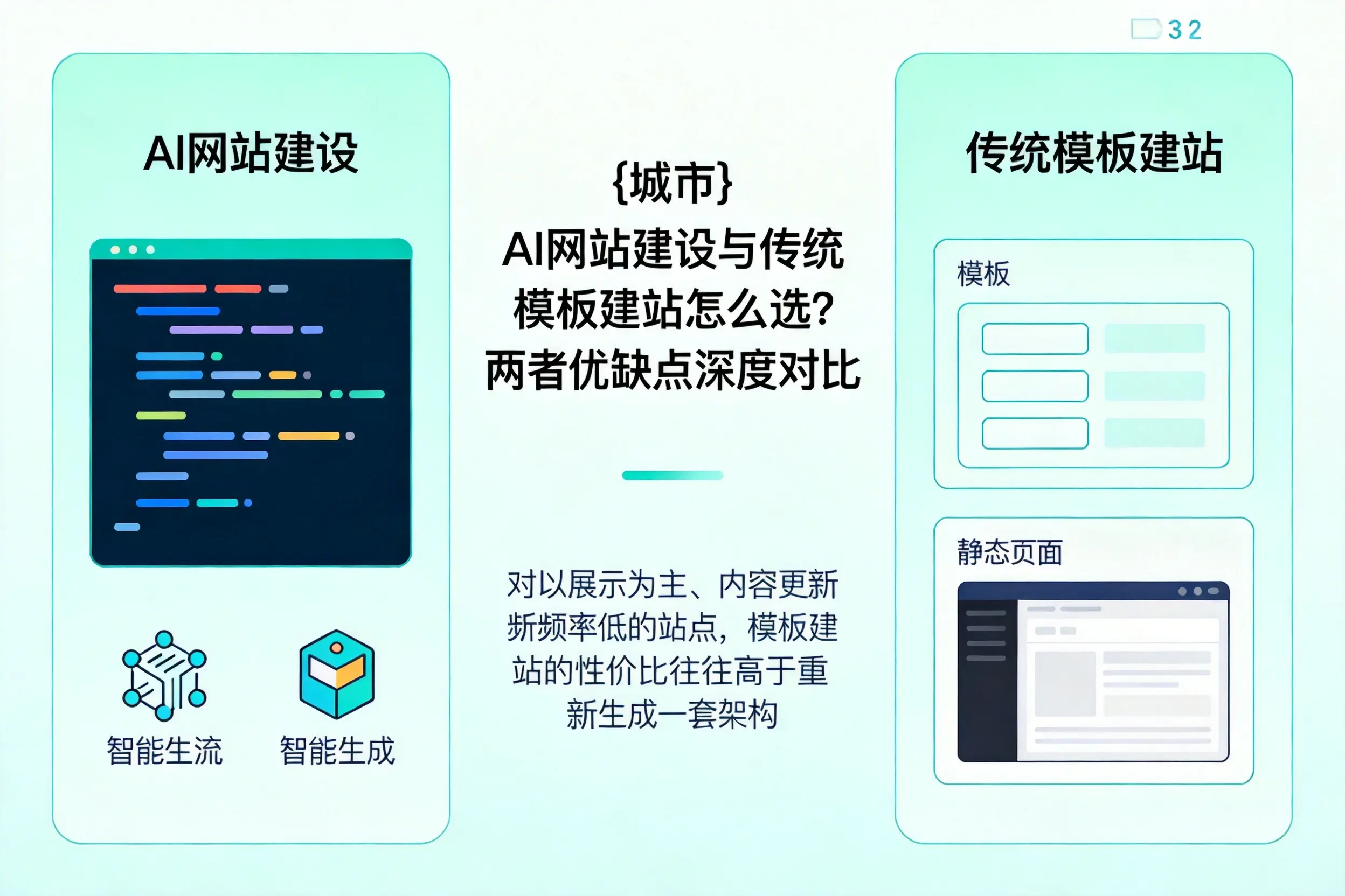 揭阳AI网站建设与传统模板建站怎么选？两者优缺点深度对比