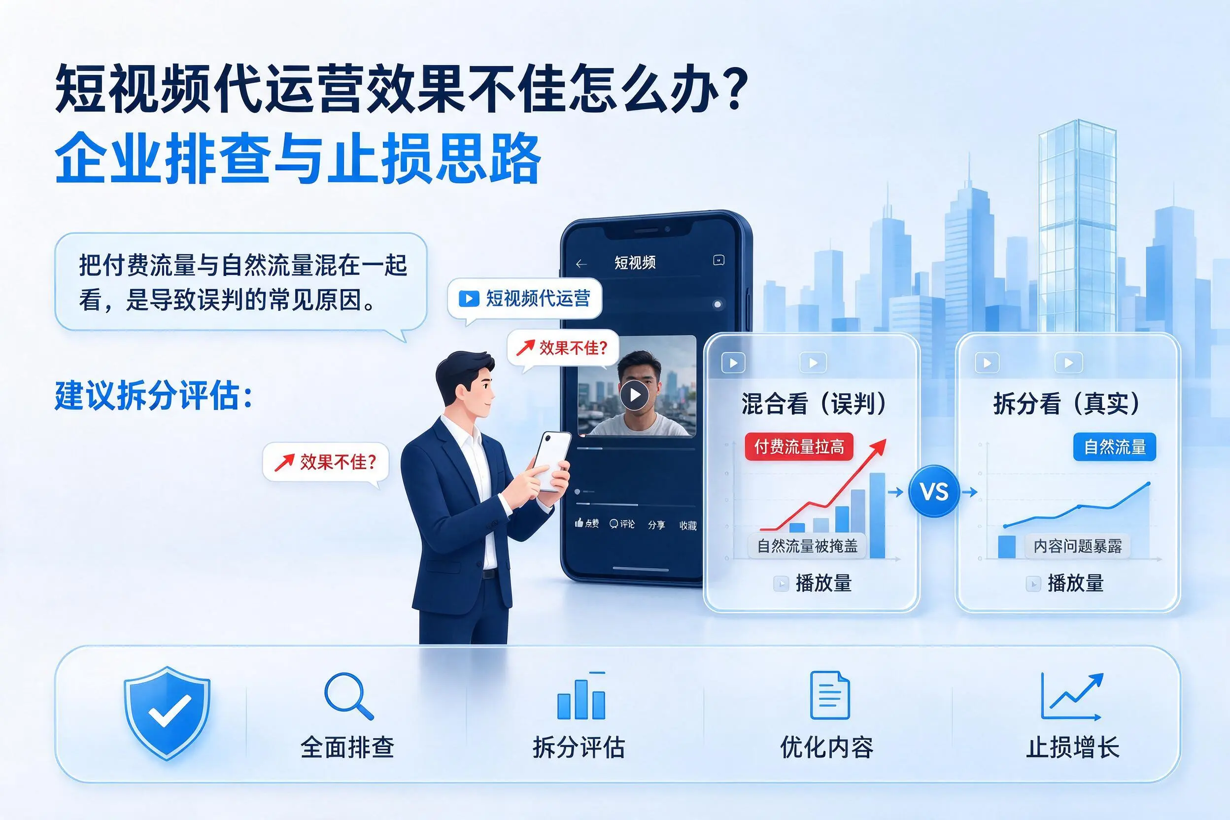 短视频代运营效果不佳怎么办？揭阳企业排查与止损思路