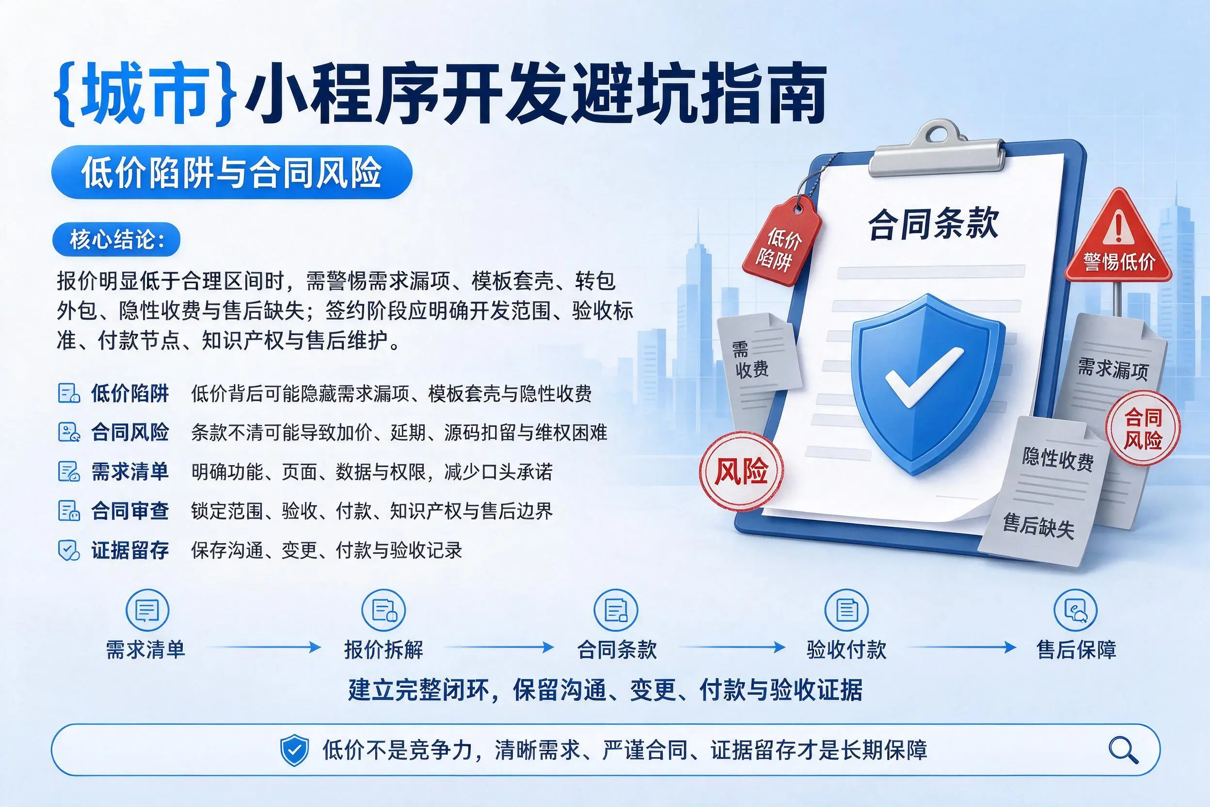 揭阳小程序开发避坑指南：低价陷阱与合同风险