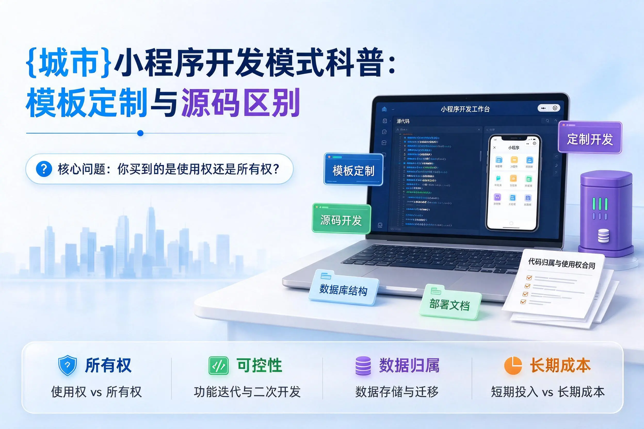 揭阳小程序开发模式科普:模板定制与源码区别