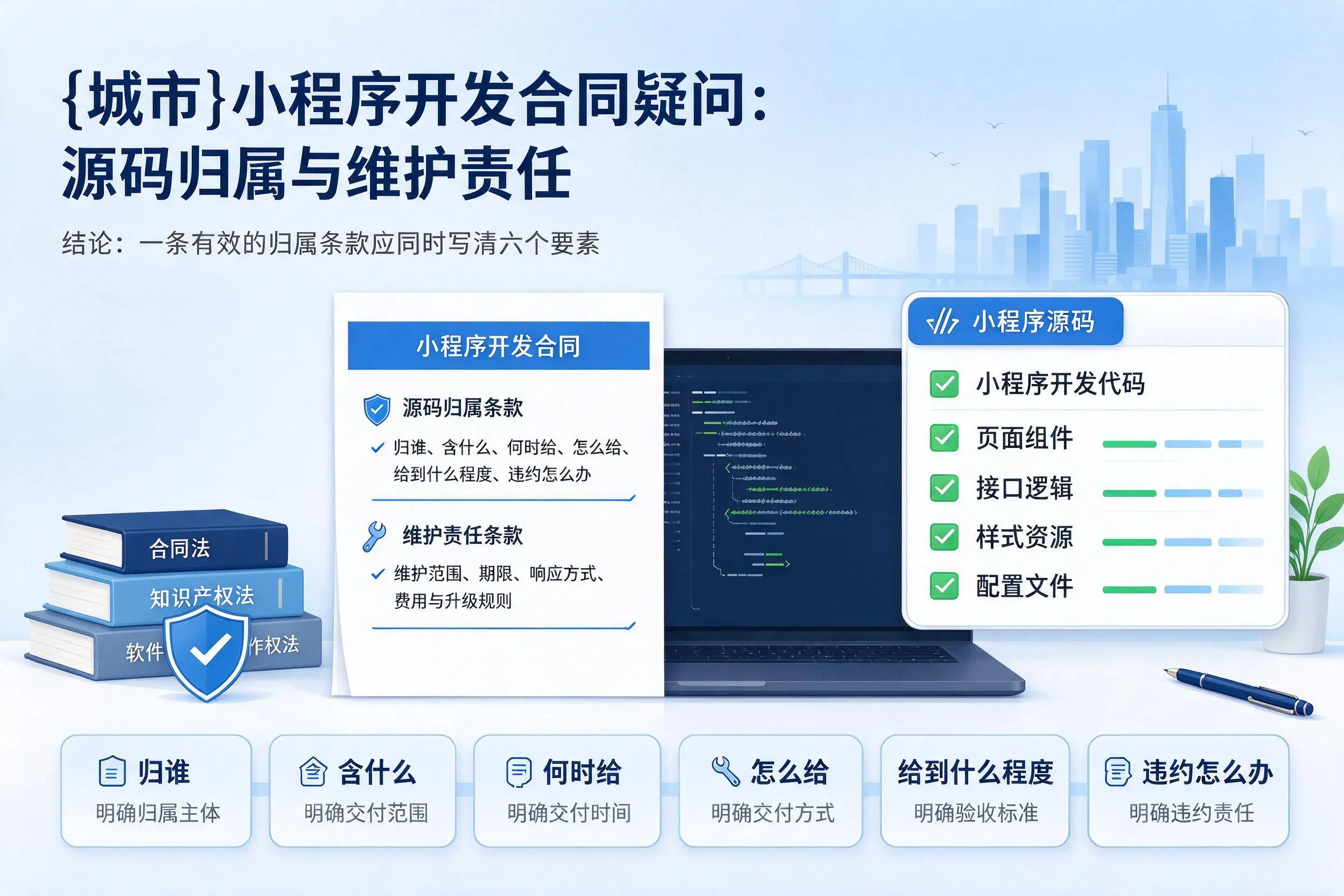 揭阳小程序开发合同疑问:源码归属与维护责任