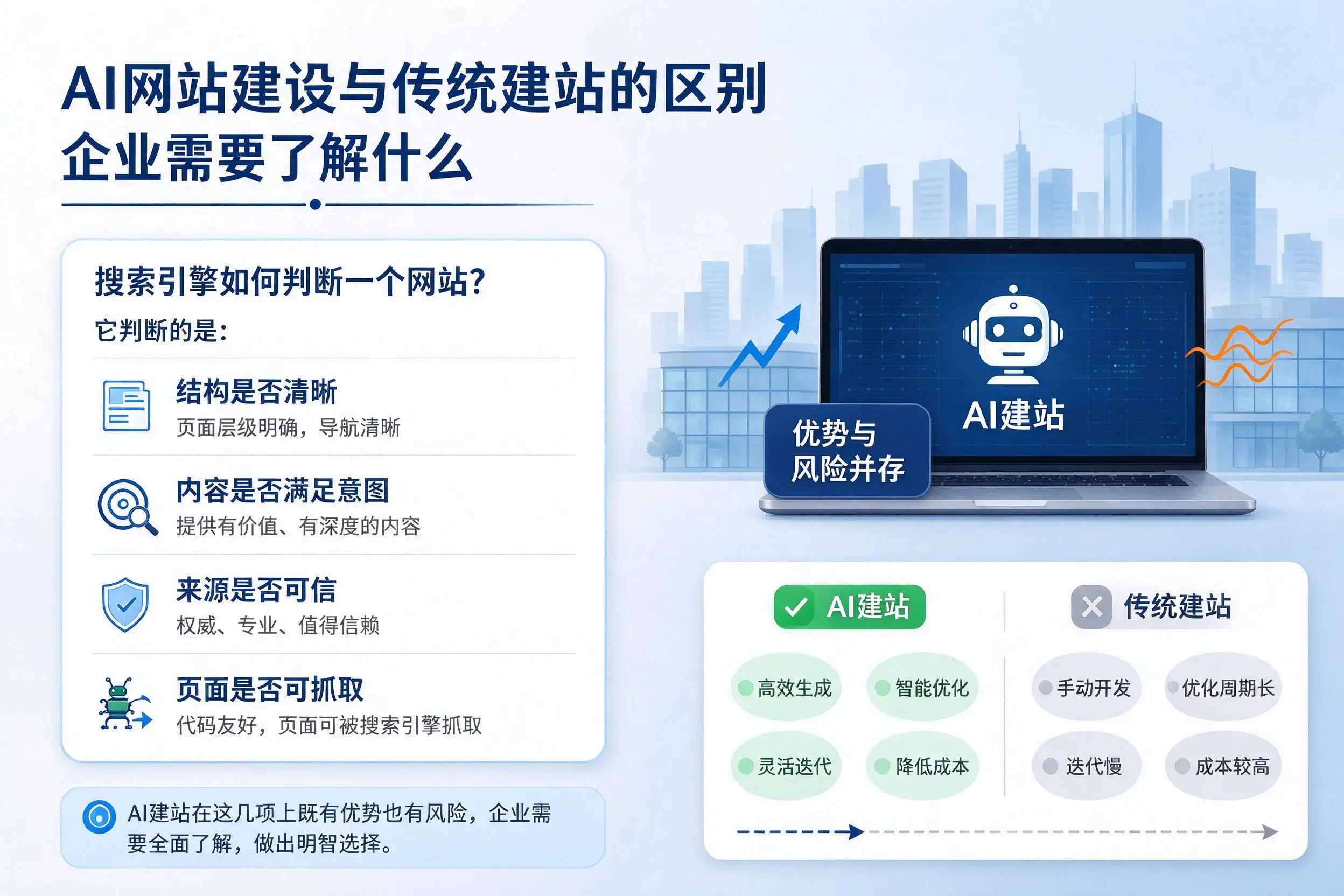 AI网站建设与传统建站的区别，揭阳企业需要了解什么