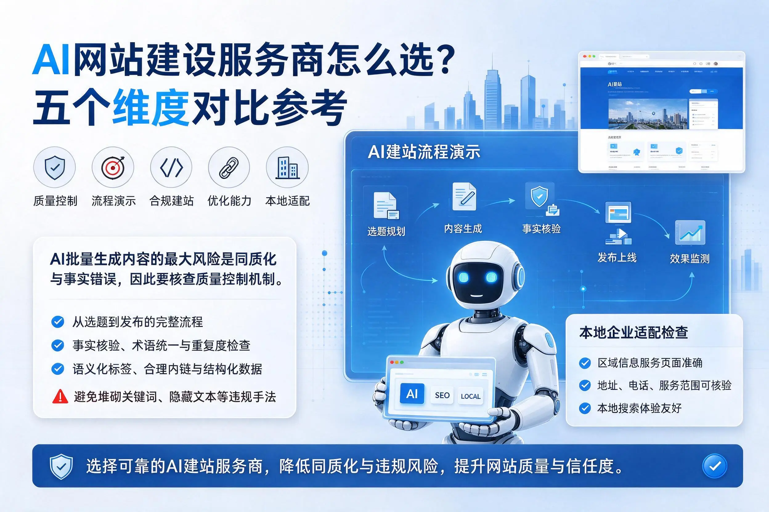 揭阳AI网站建设服务商怎么选？五个维度对比参考