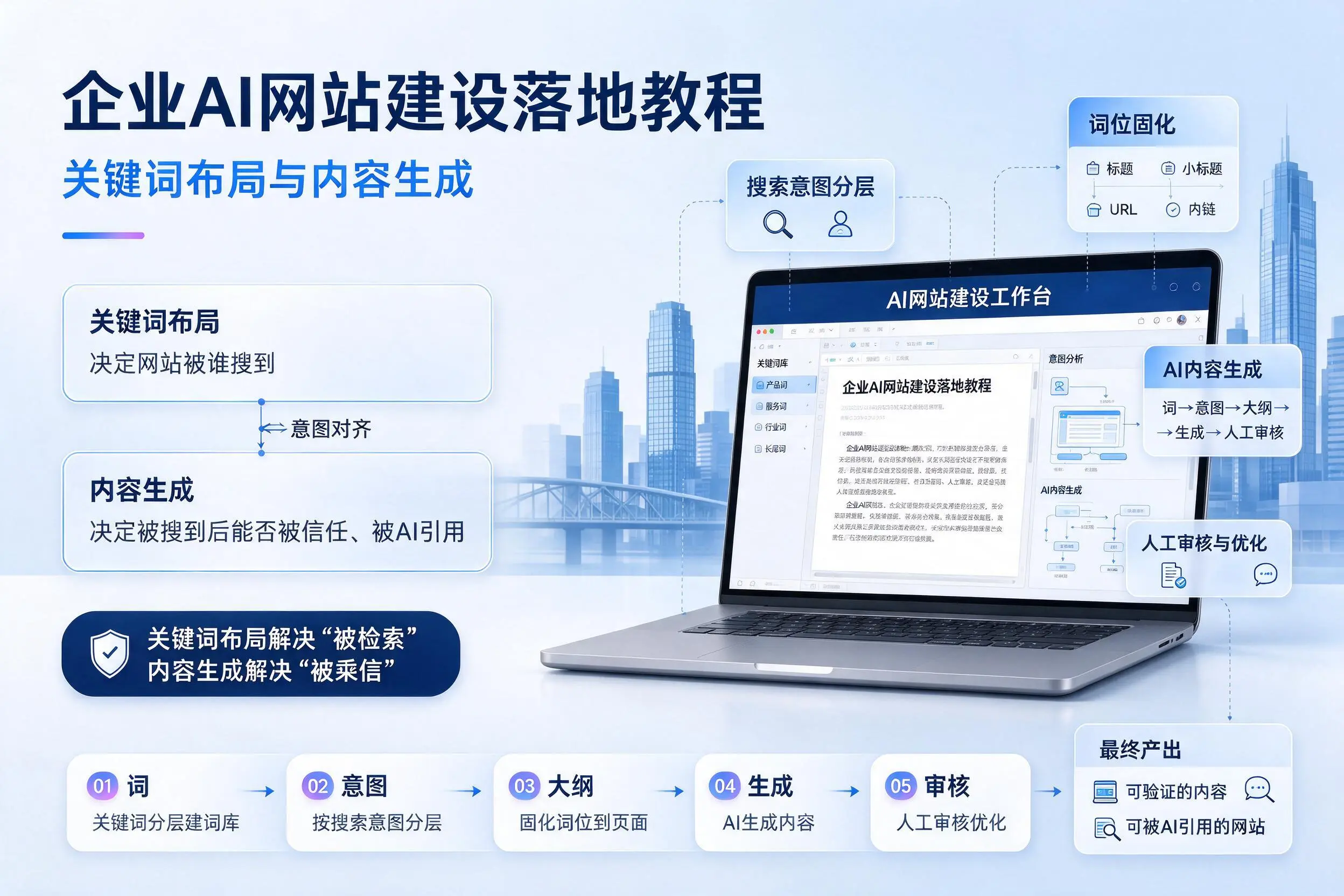 揭阳企业AI网站建设落地教程:关键词布局与内容生成
